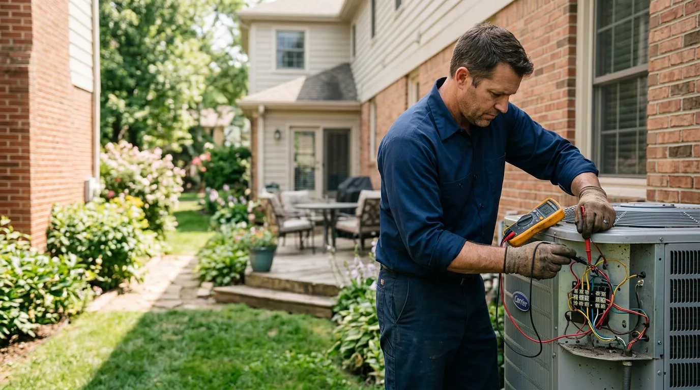 HVAC technician working near Merritt, NC